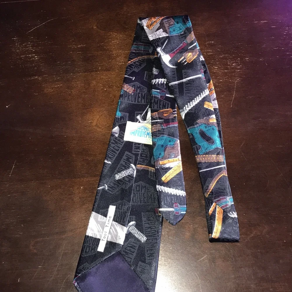 Vintage Tim the Toolman Taylor Home Improvement TV Show Tool Time Men’s Tie